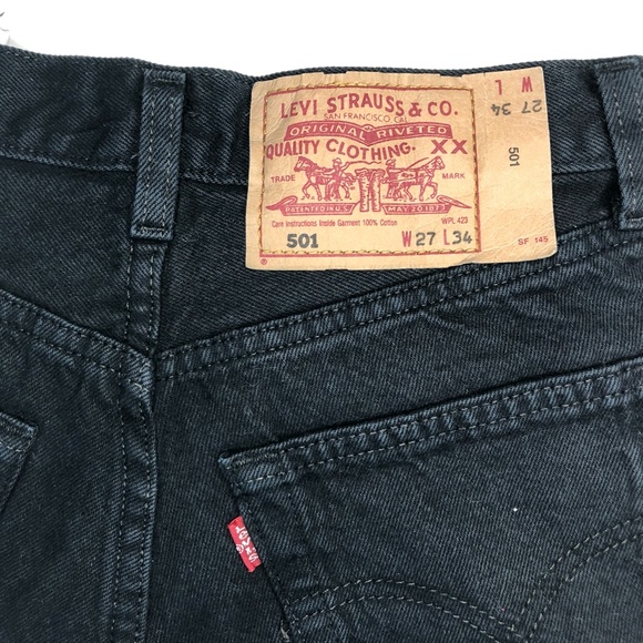 Vintage 501 Black Levi’s Shorts - Picture 3 of 5